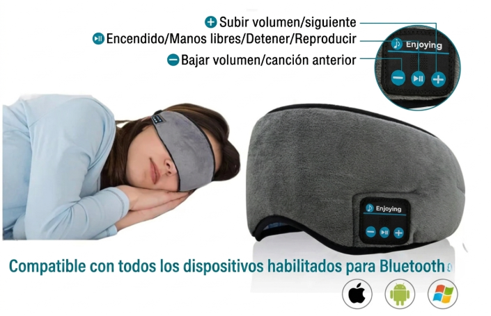 ANTIFAZ BLUETOOTH PARA DORMIR